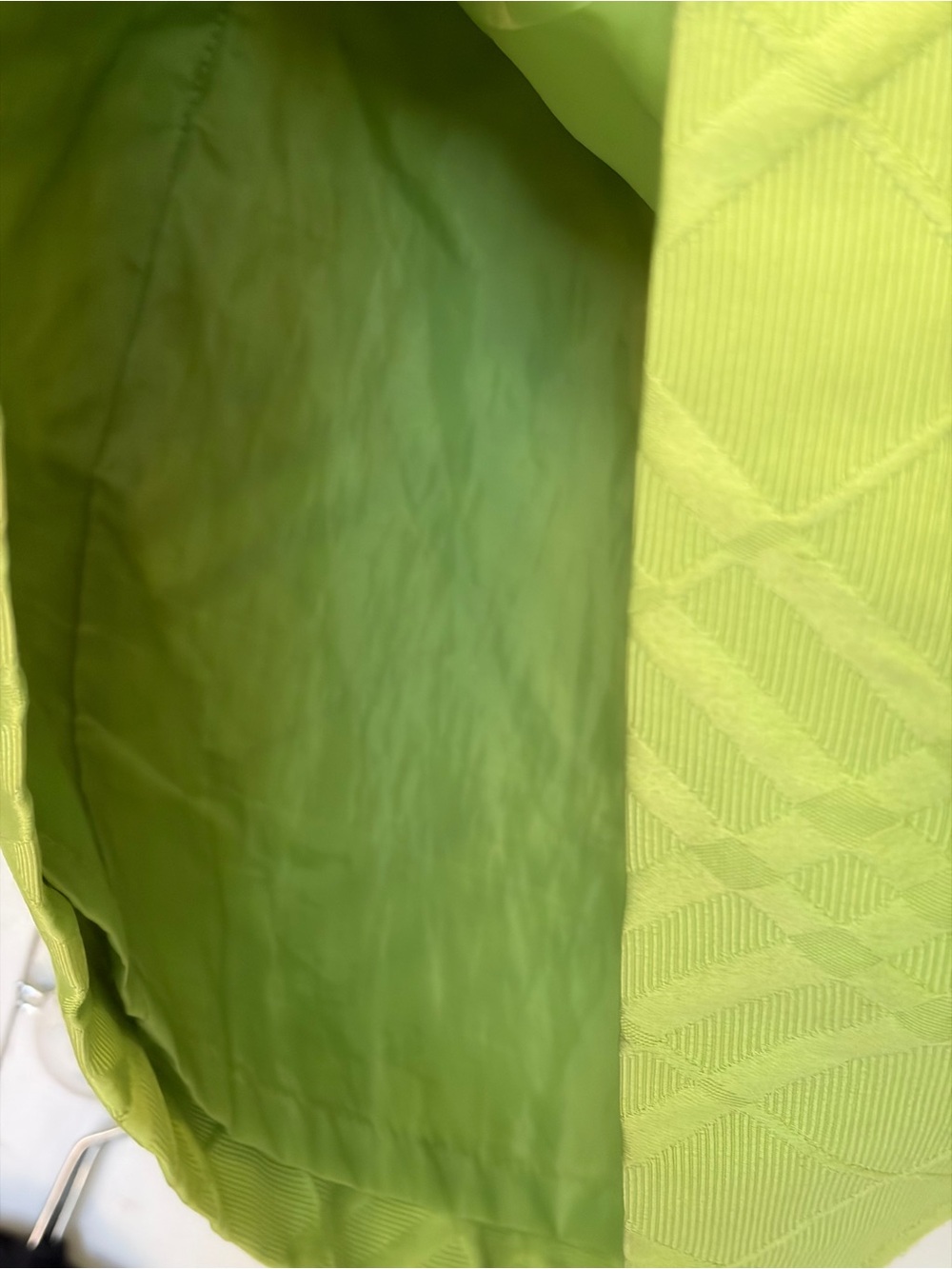 Vtg Jones New York Lime Green Sleeveless Shift Dress 12 flaws - Picture 12 of 12